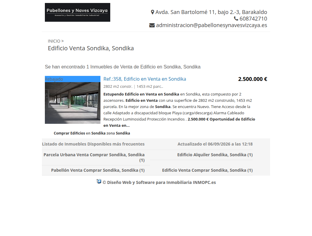 Edificio nuevo de 2.802 m² en Sondika