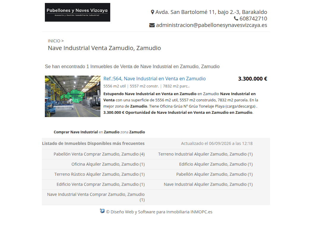 Industrial warehouse in Zamudio, 5,557 m²