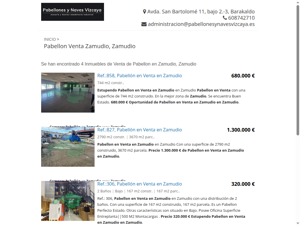 Varias naves industriales en Zamudio