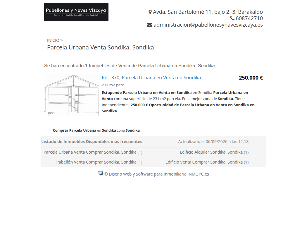 Parcela urbana en Sondika, 231 m²