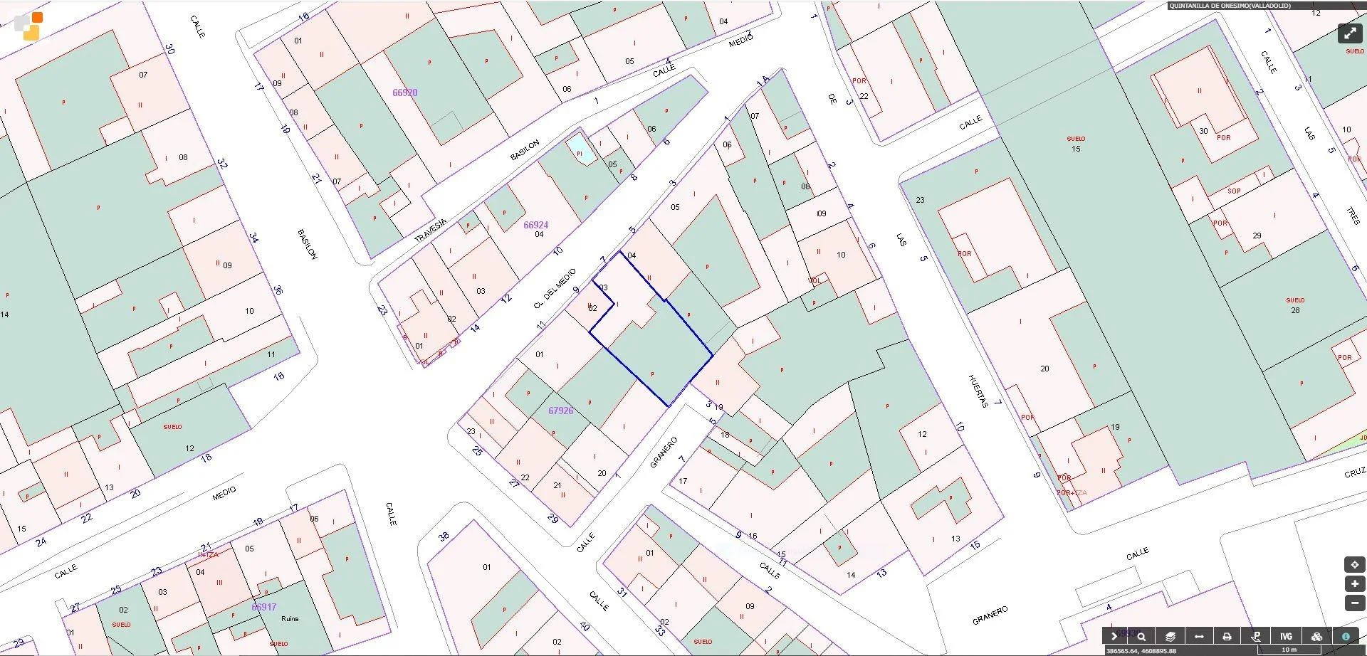 Urban plot in Quintanilla, 227 m²