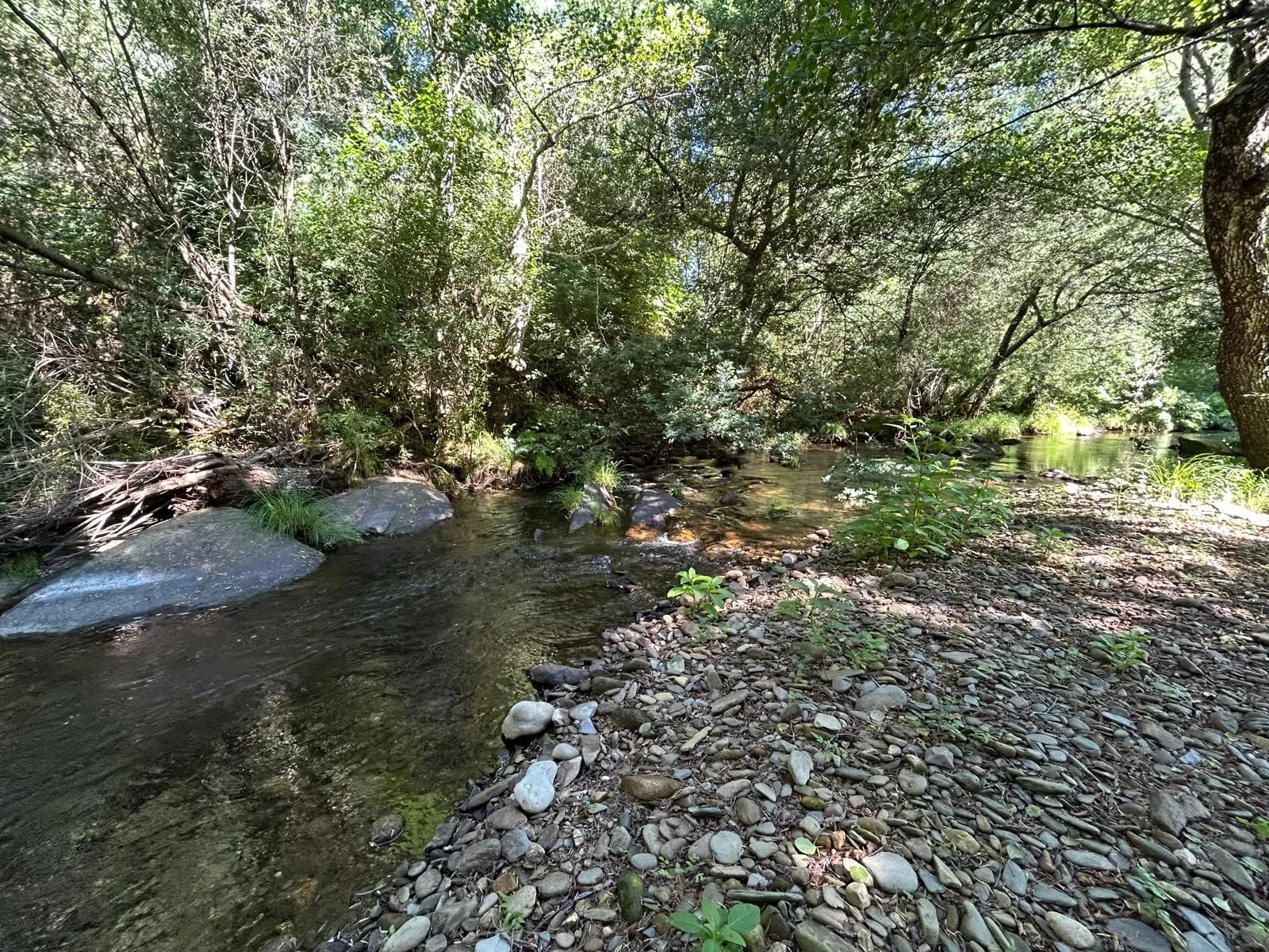 Fenced riverside finca near Gata