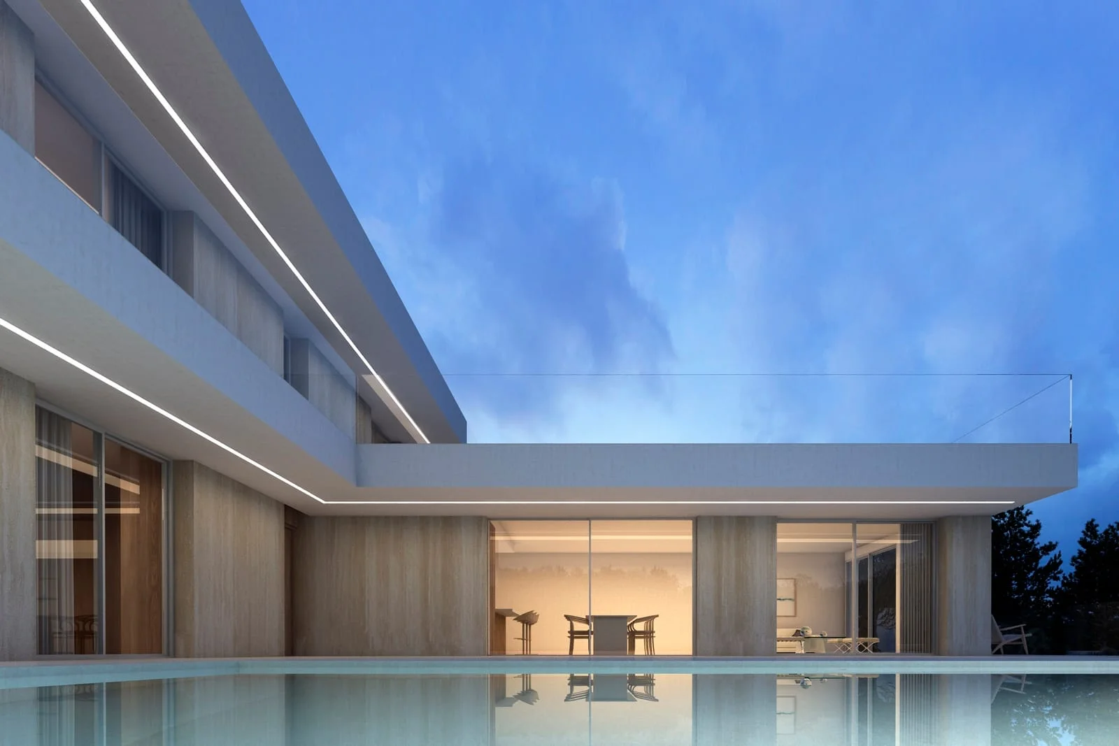 Villa nueva con vistas al mar junto a la playa