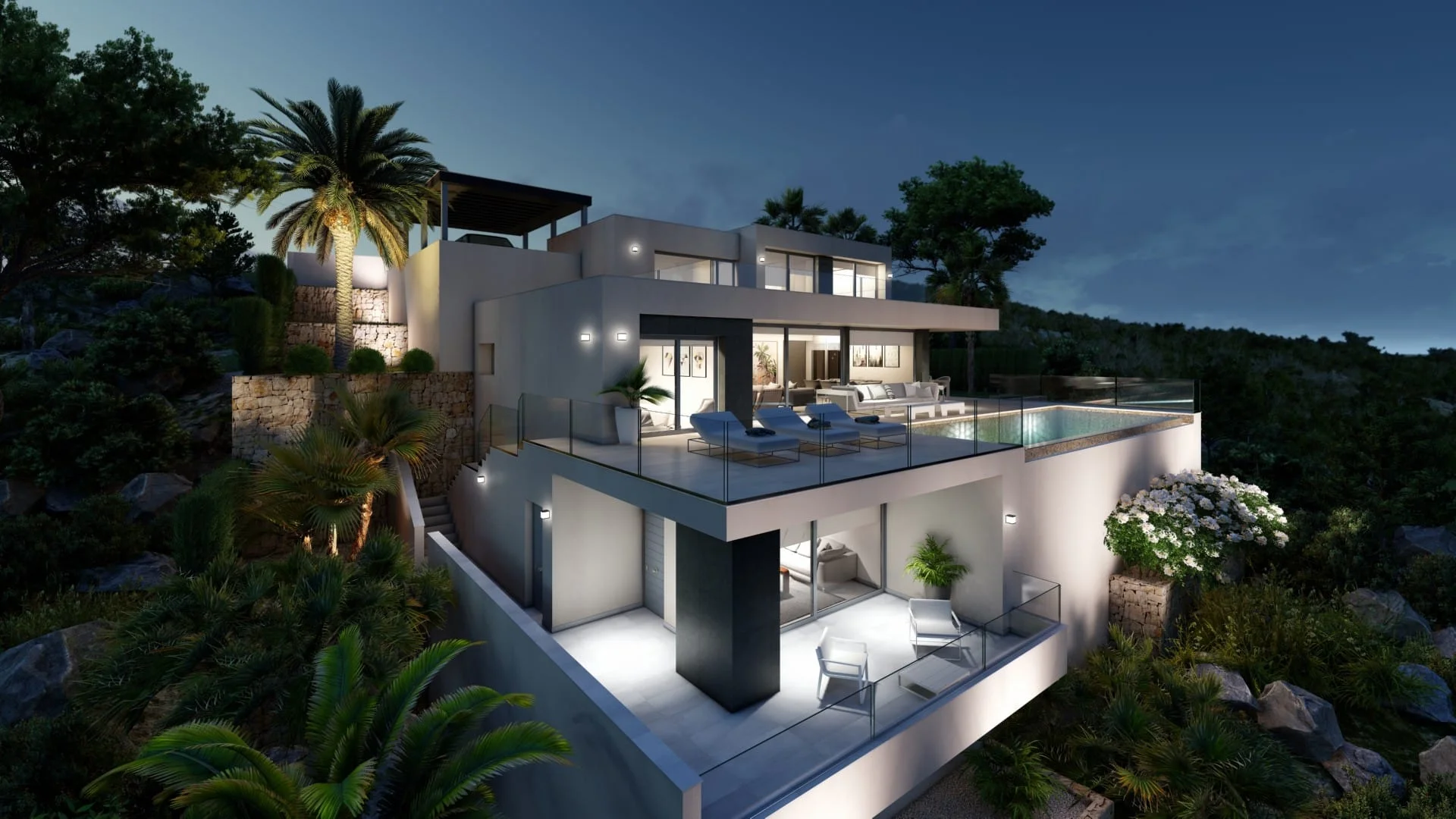 Off-plan villa with sea views