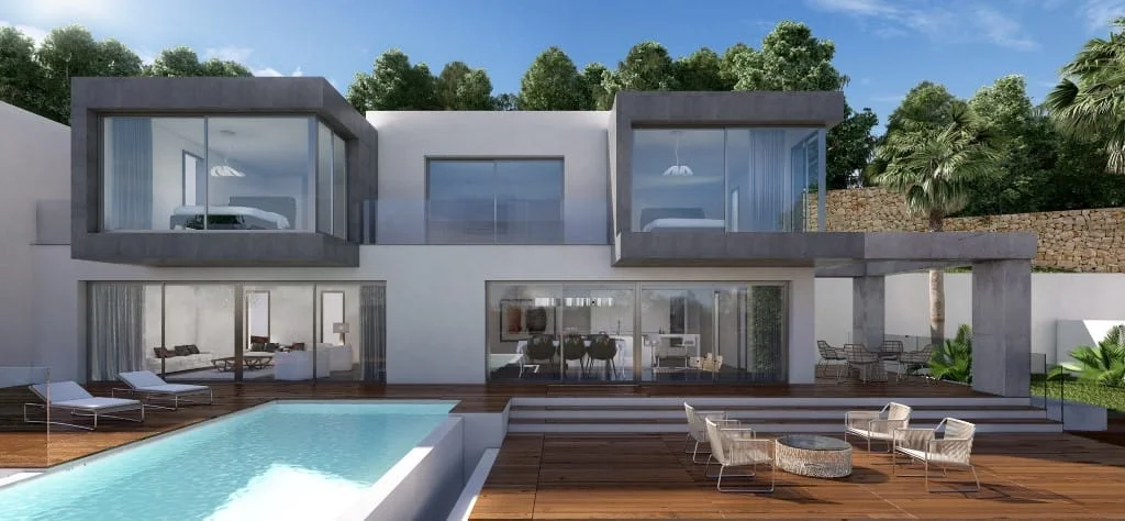Villa grande en Calpe con 5 dormitorios