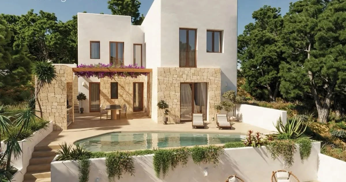 Villa ibicenca en proyecto cerca de Baladrar