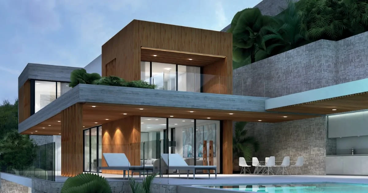 Villa sobre plano en Benissa, cuatro dormitorios