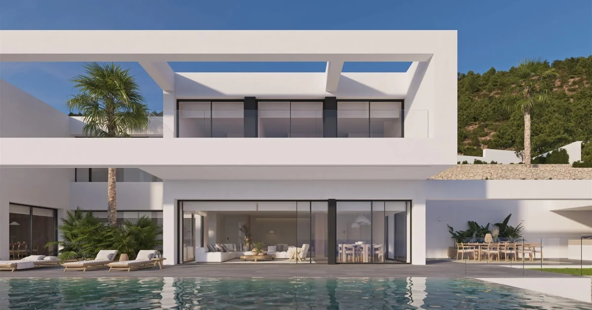 Modern Benissa villa with sea views