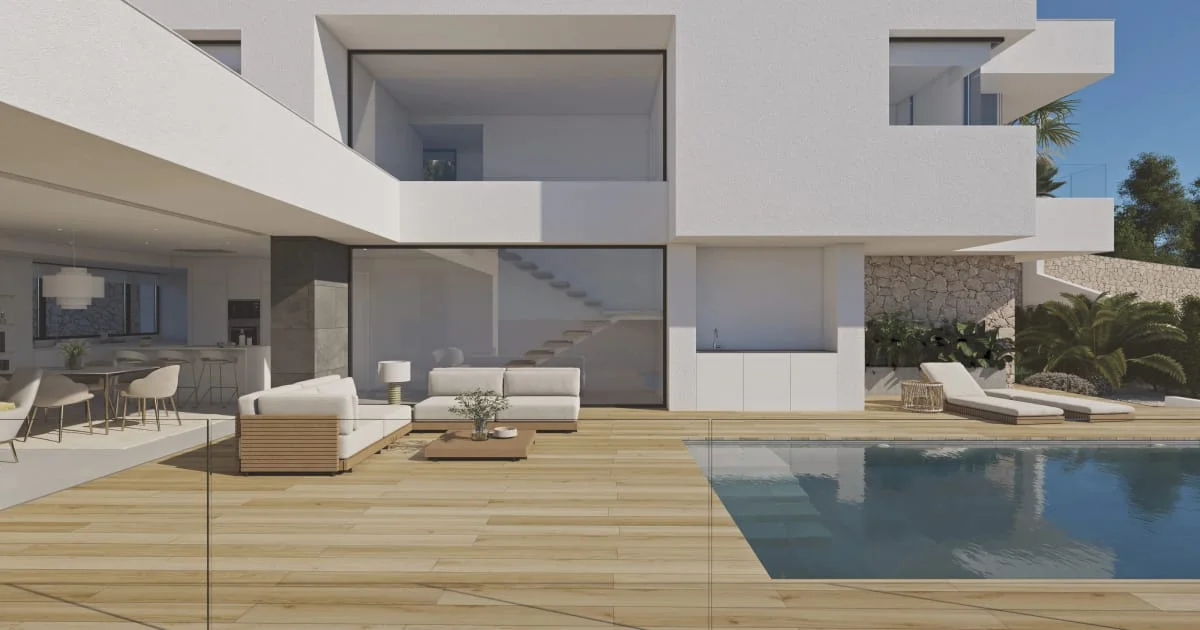 Villa contemporánea con vistas al Mediterráneo