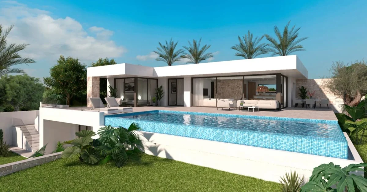 Chalet de obra nueva en Denia, 4 suites