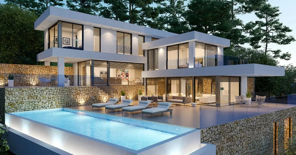 Sea-view villa in Portichol, 4 bedrooms
