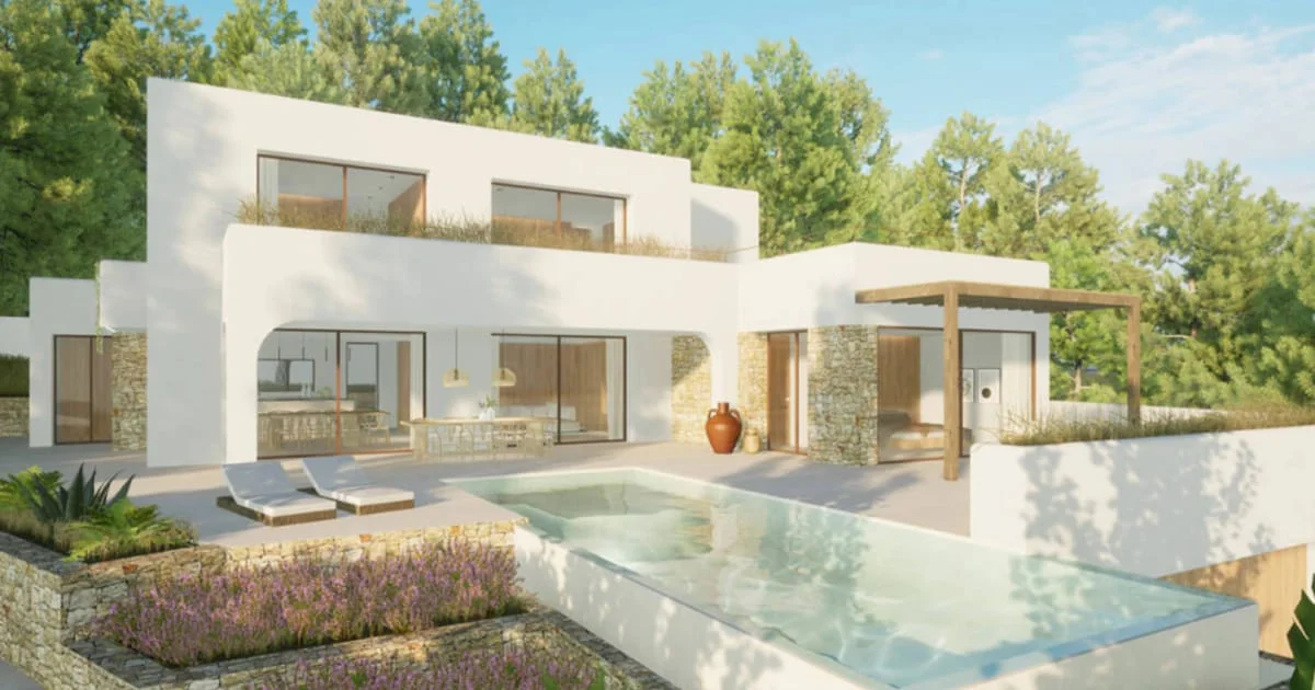 Modern Moraira villa, four bedrooms