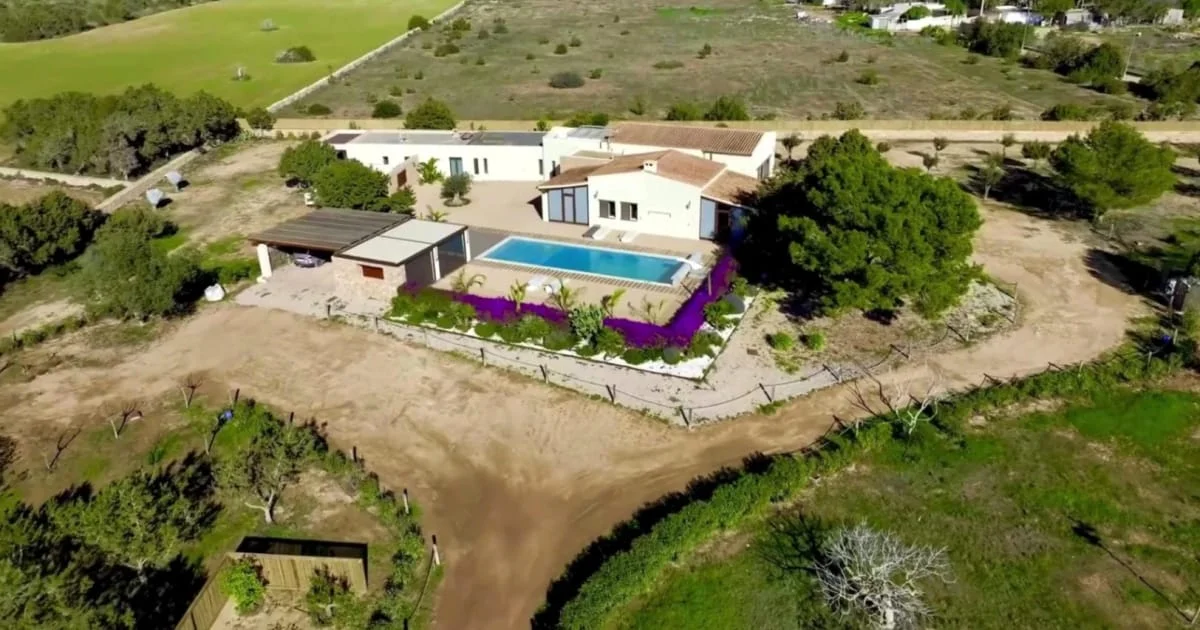 Mediterranean villa near Migjorn beach