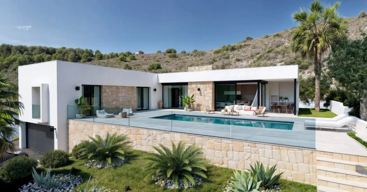 Modern villa with pool near Benitachell