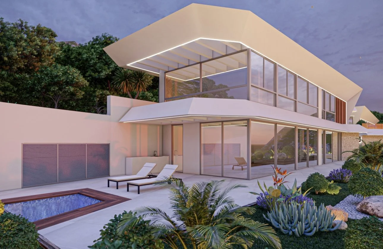 New-build sea-view villa, four bedrooms