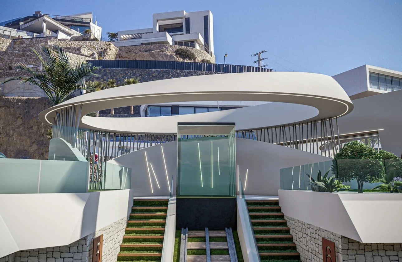 Villa de obra nueva en Mascarat con vistas al mar