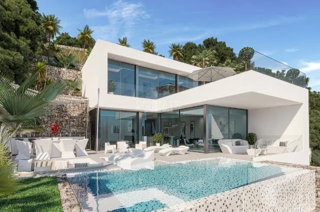 Villa con vistas al mar en Calpe, 4 dormitorios