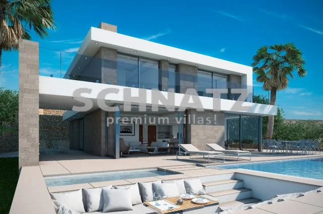 Proyecto de villa moderna con cuatro suites