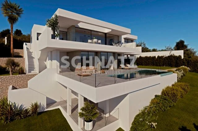 Villa moderna con vistas al mar, 3 dormitorios