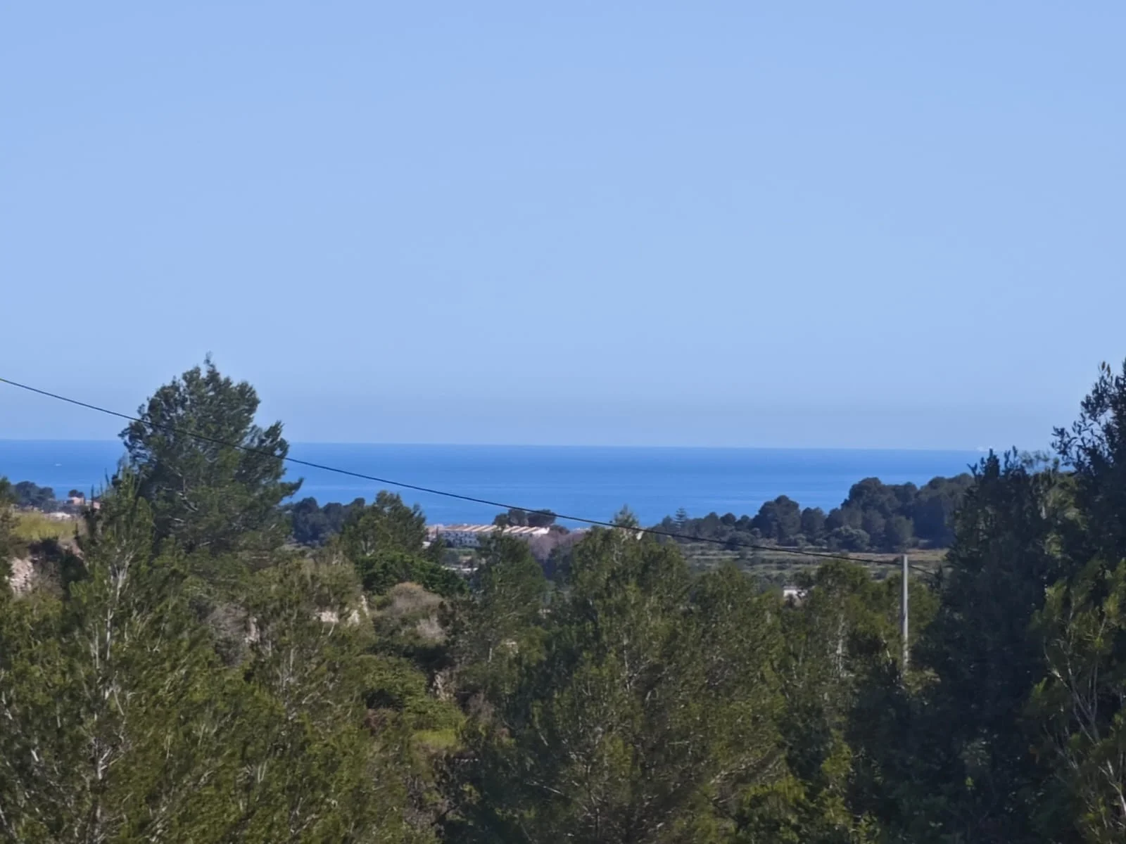 Gran parcela con vistas al mar en Teulada