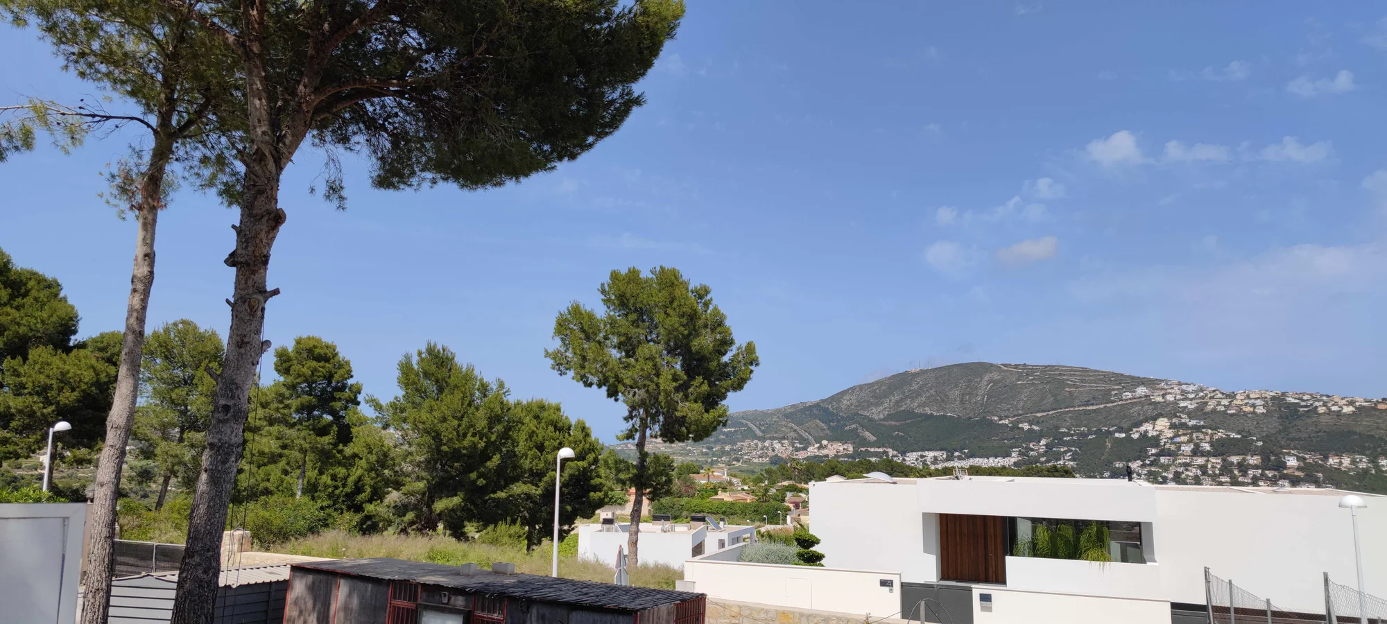 Moraira building plot with sea views