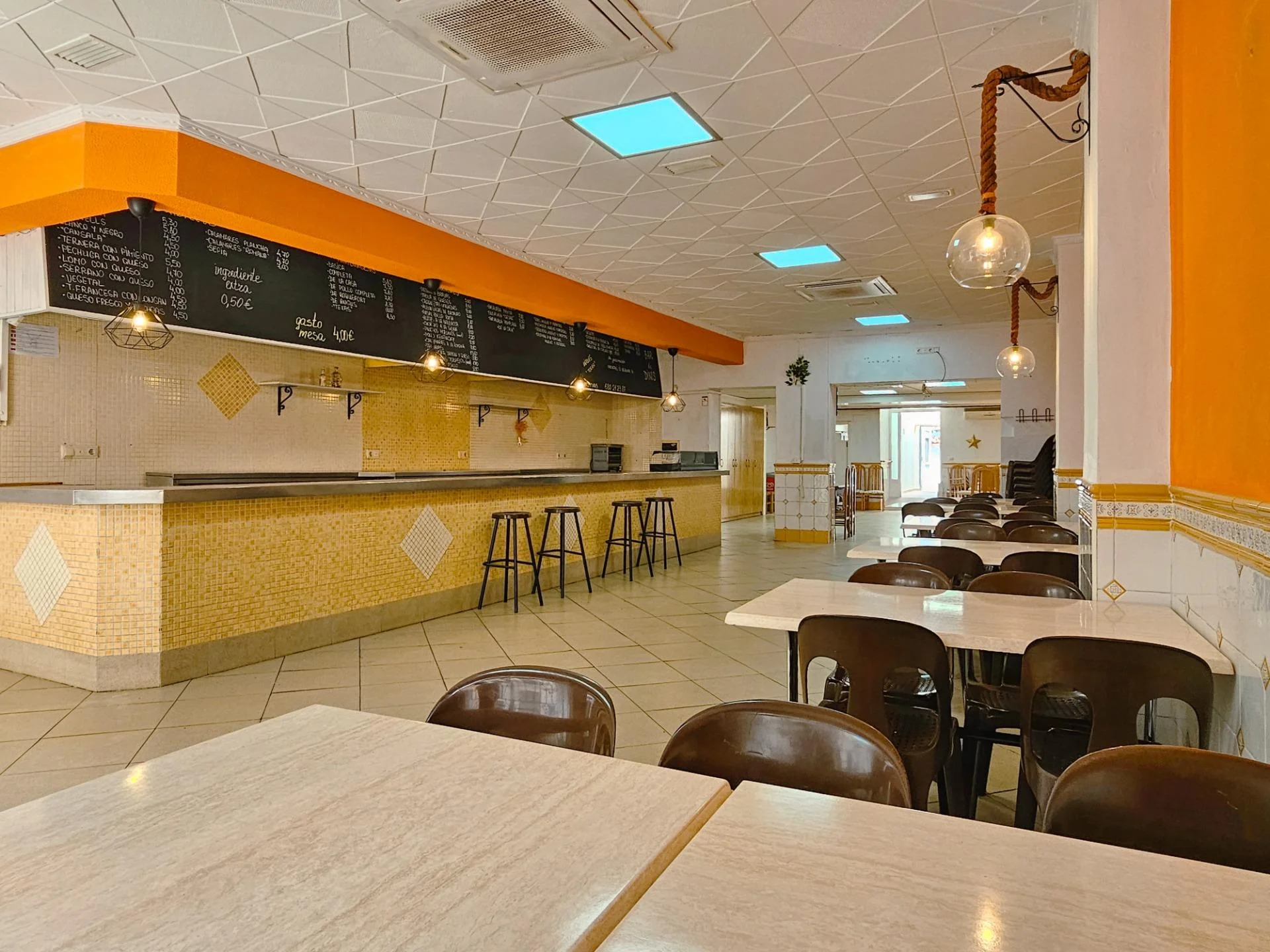 Reformed bar with three-floor layout