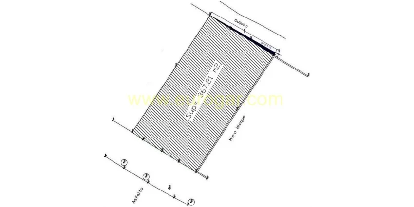 Solar urbano en Chiva de 367 m²