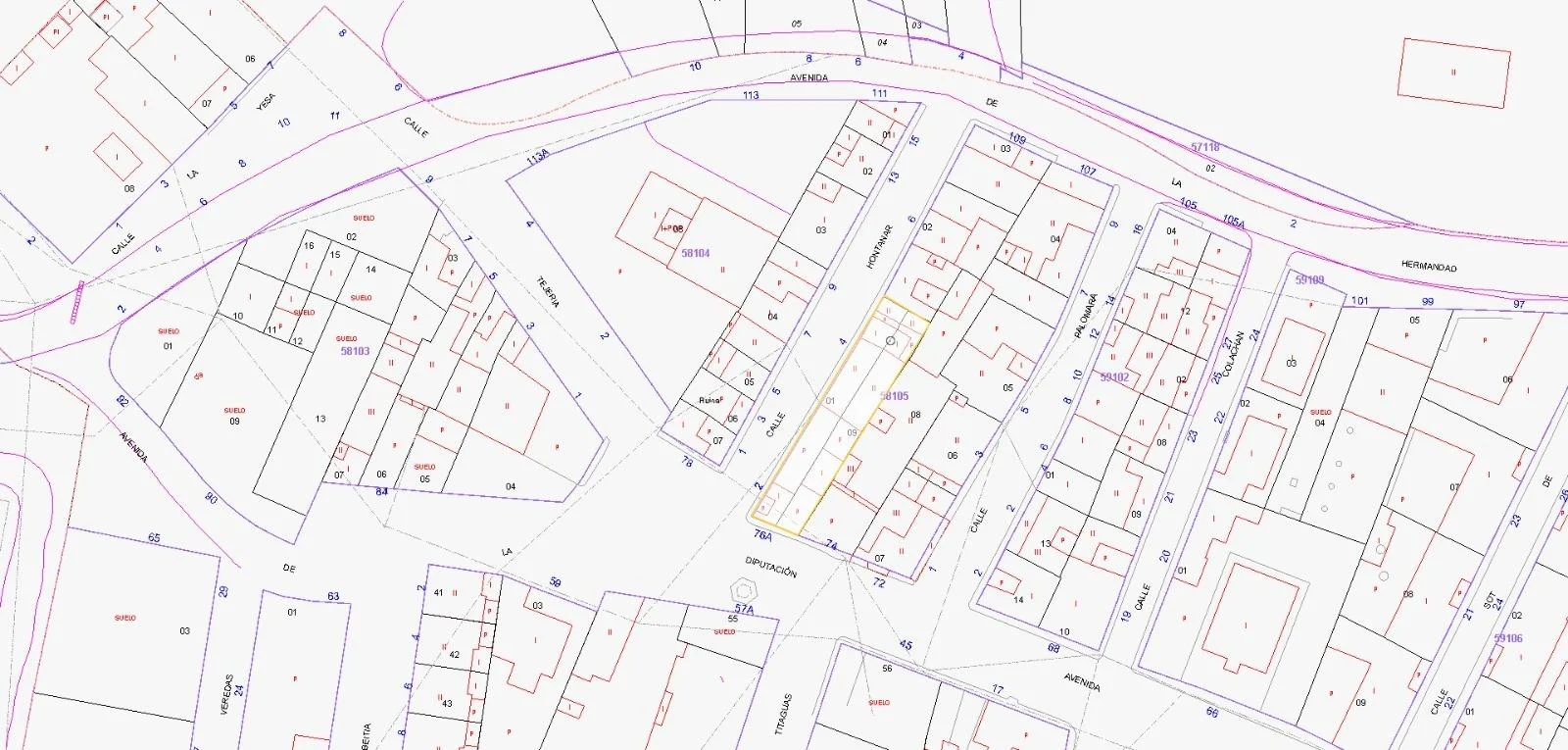 Urban plot with two access points