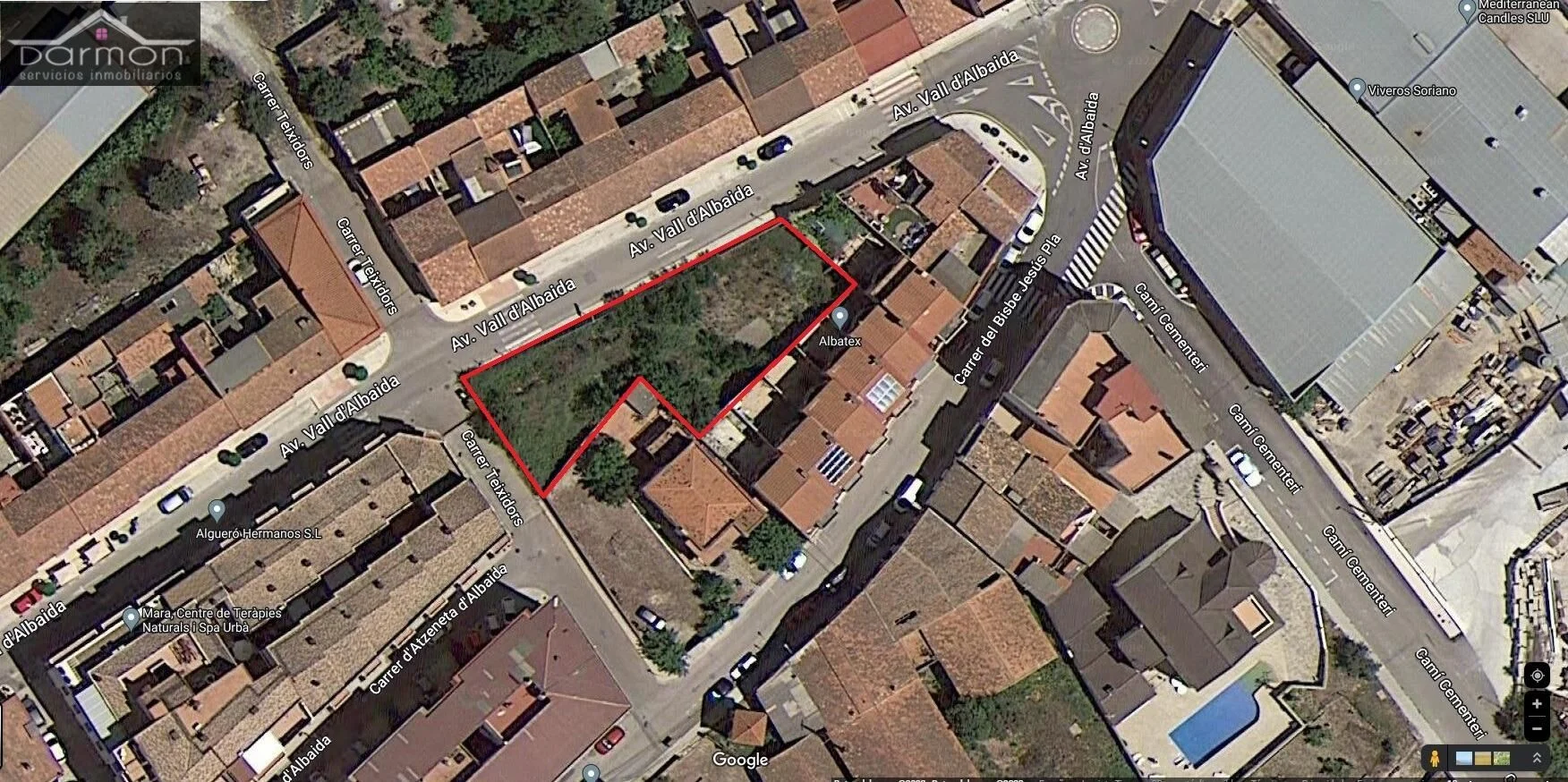Solar urbano en Agullent, 1.080 m² edificables