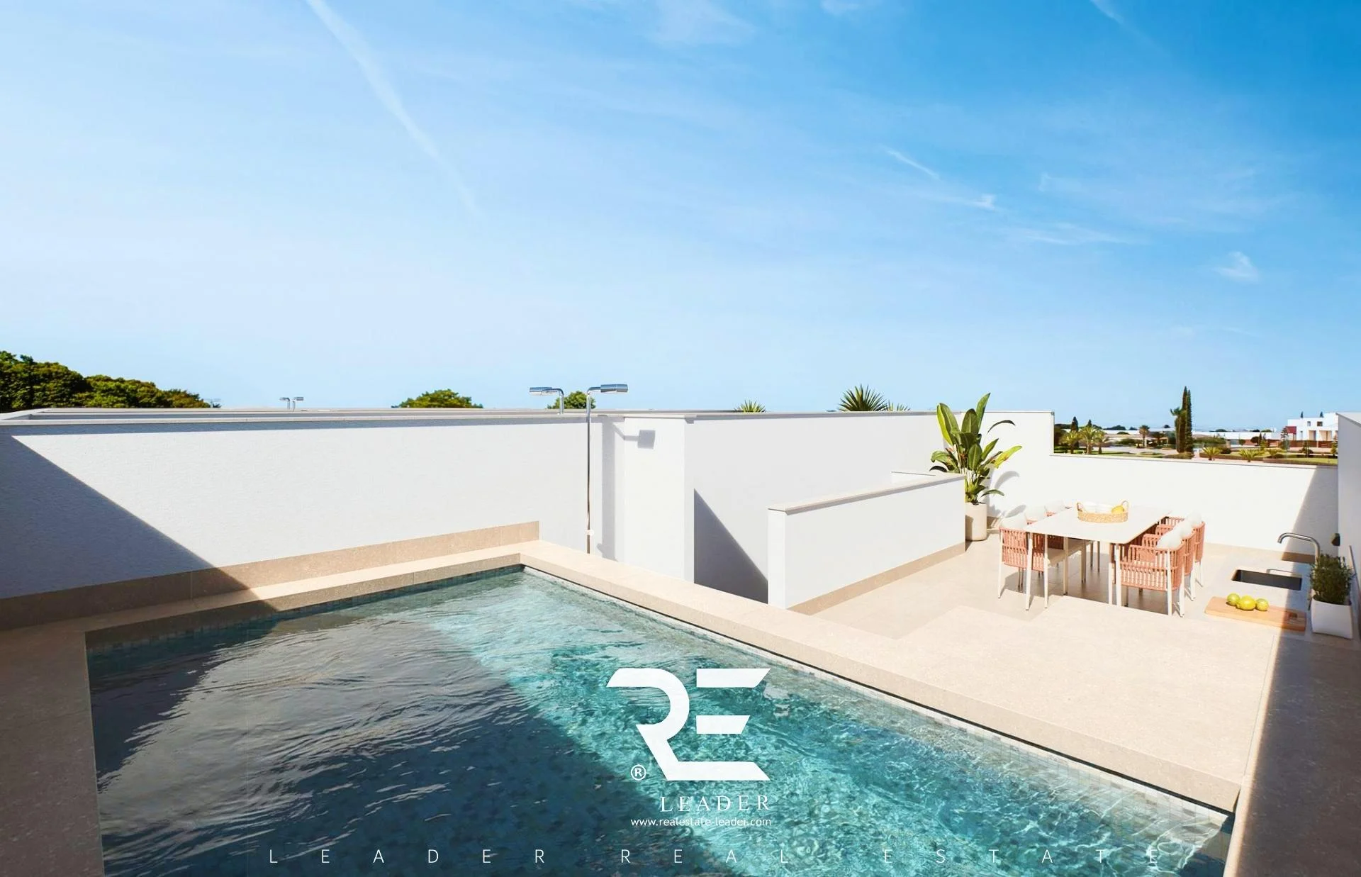 Private-pool townhouse near coast
