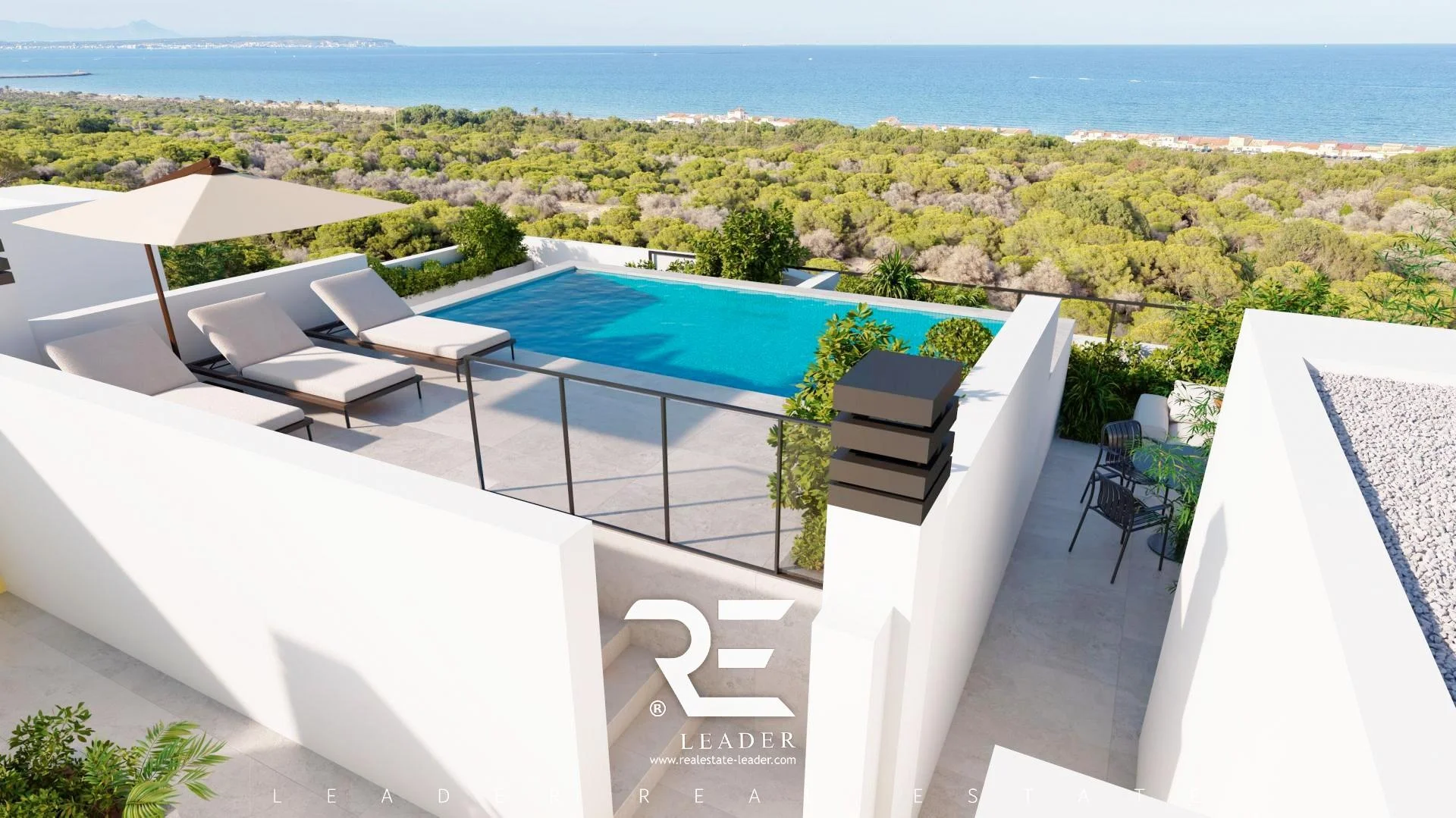 Sea-view apartment in Guardamar, 3 bedrooms