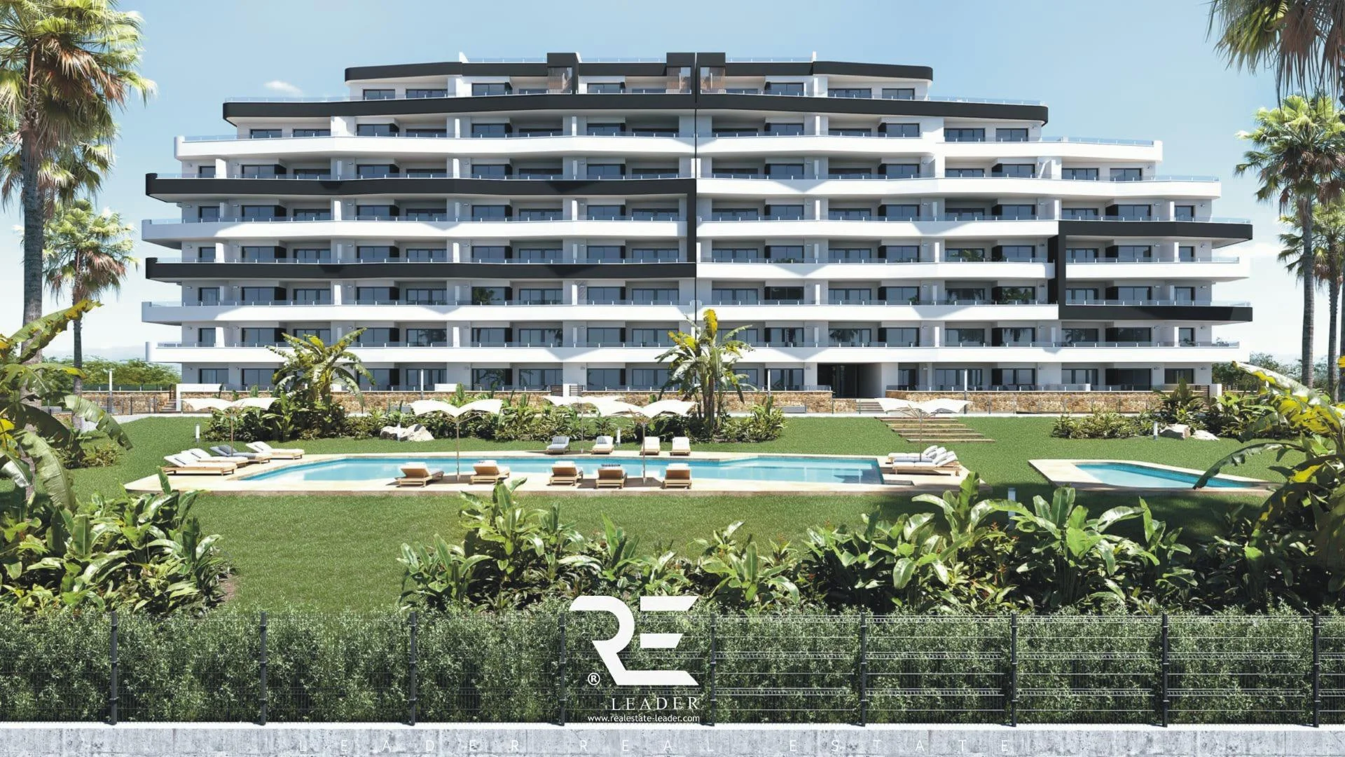 Two-bedroom apartment with communal pool