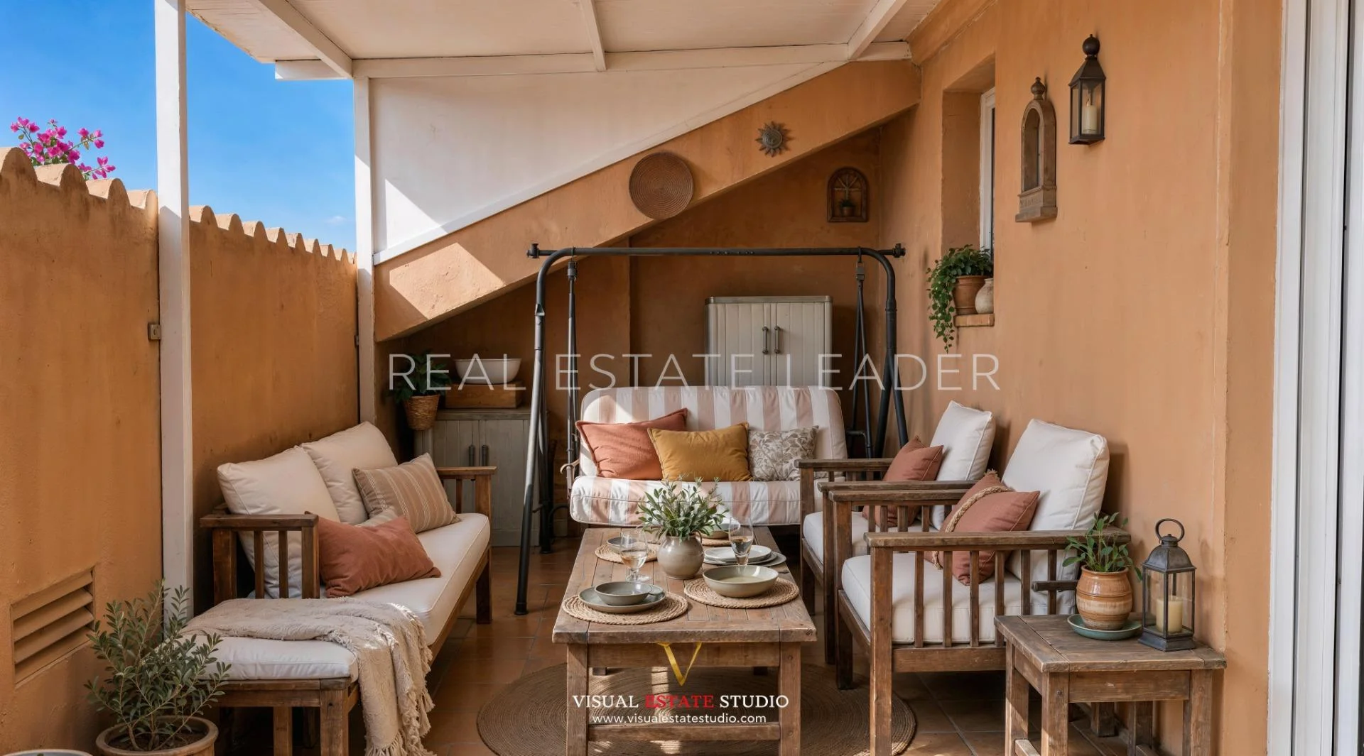 Large duplex penthouse with four terraces
