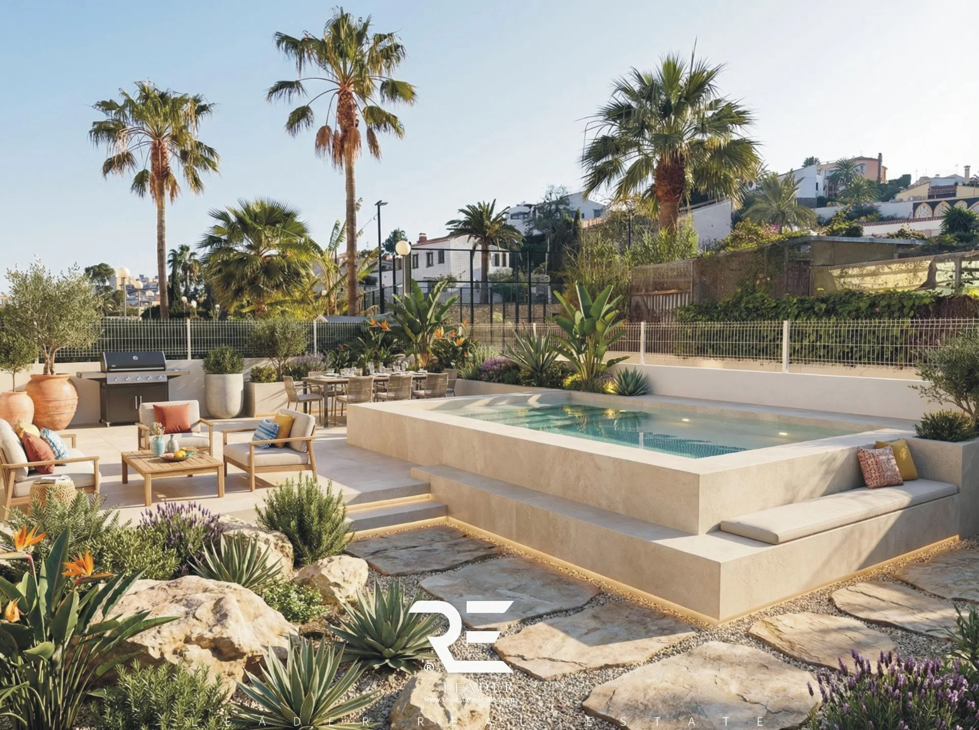 Dúplex con jardín privado cerca del mar