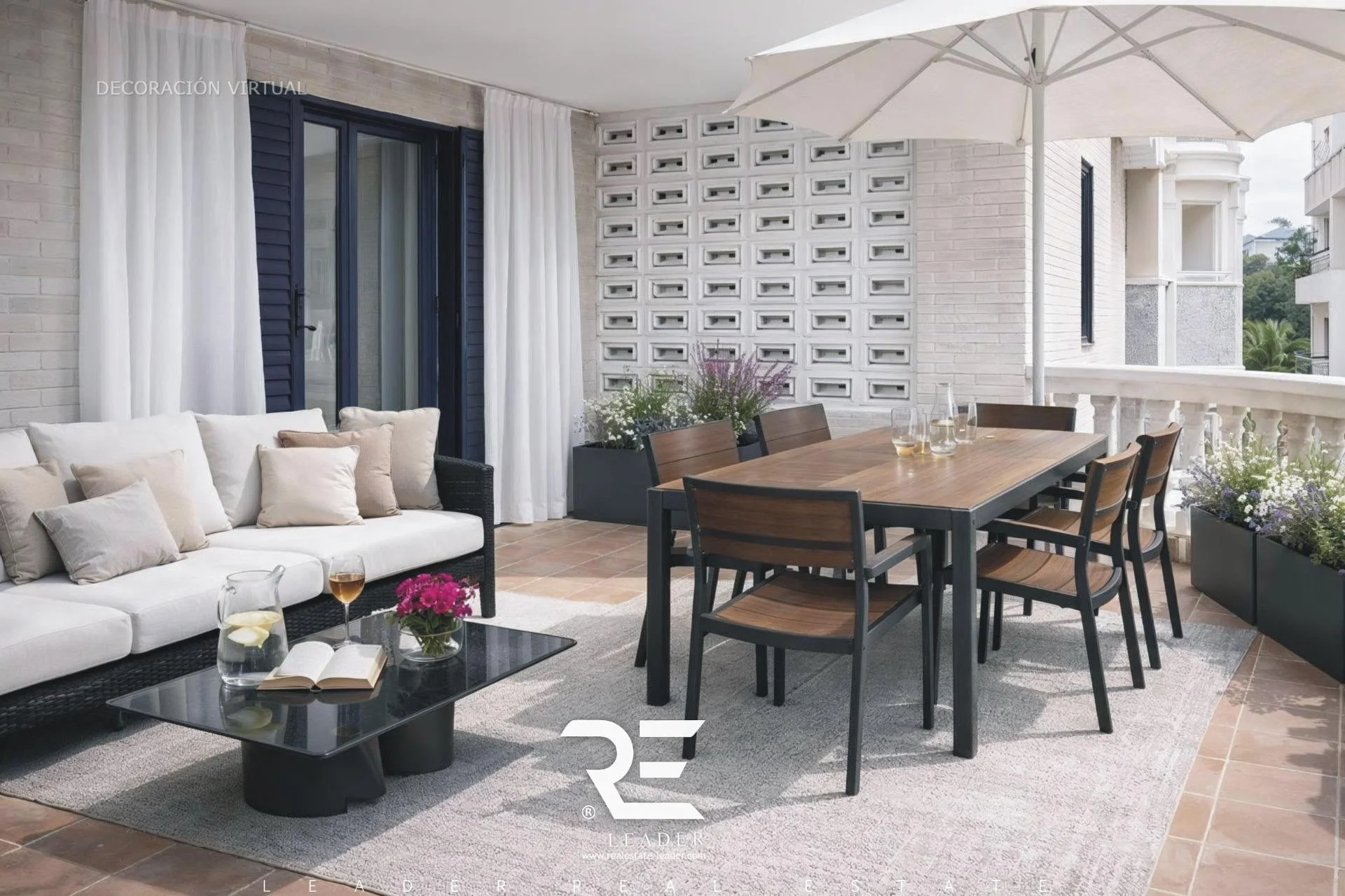 Beachfront flat with 23 m² terrace