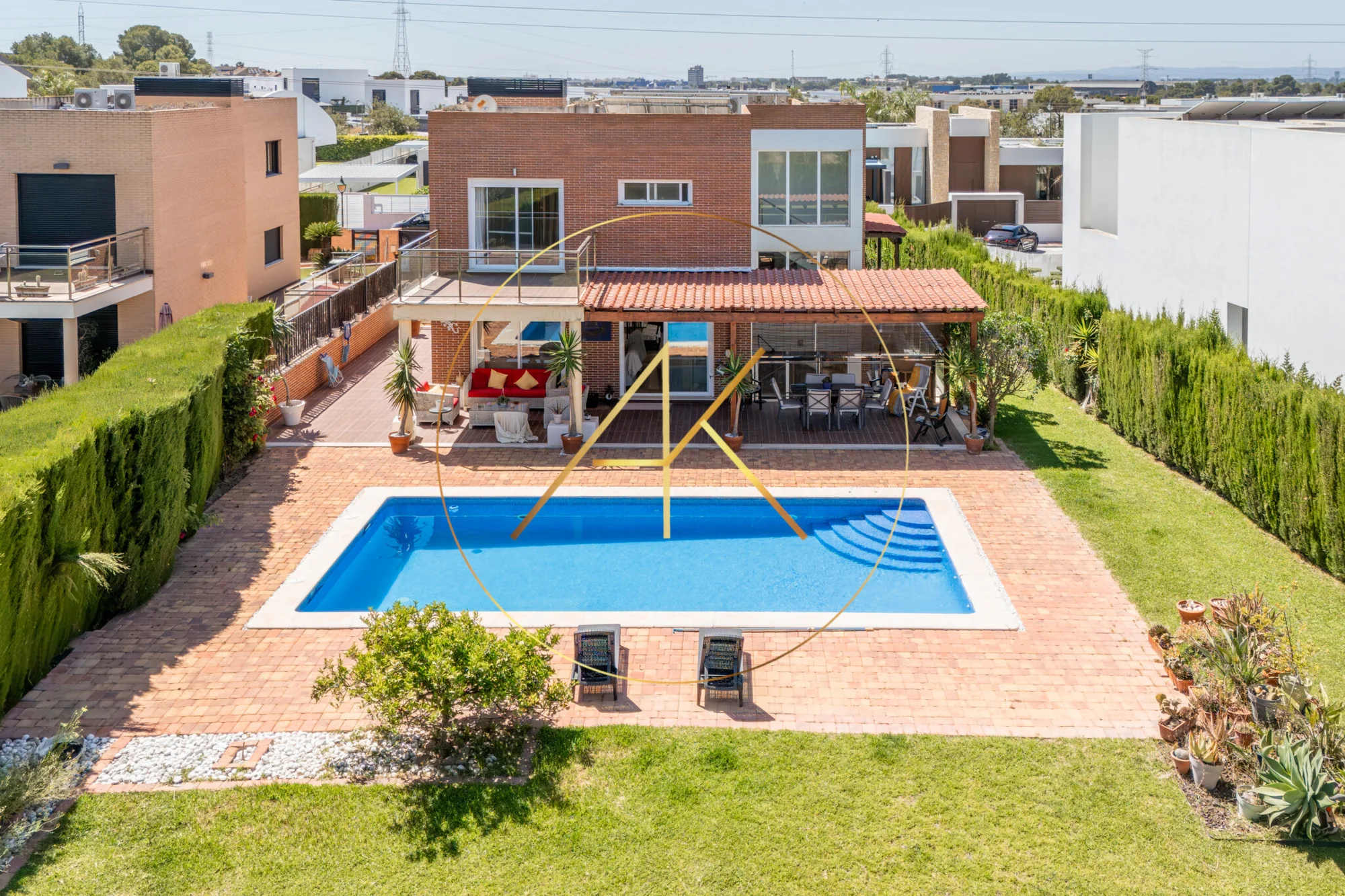 Villa frente al golf con seis dormitorios