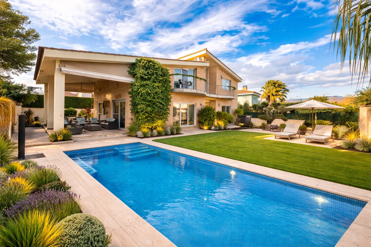 Spacious six-bedroom golf-area villa