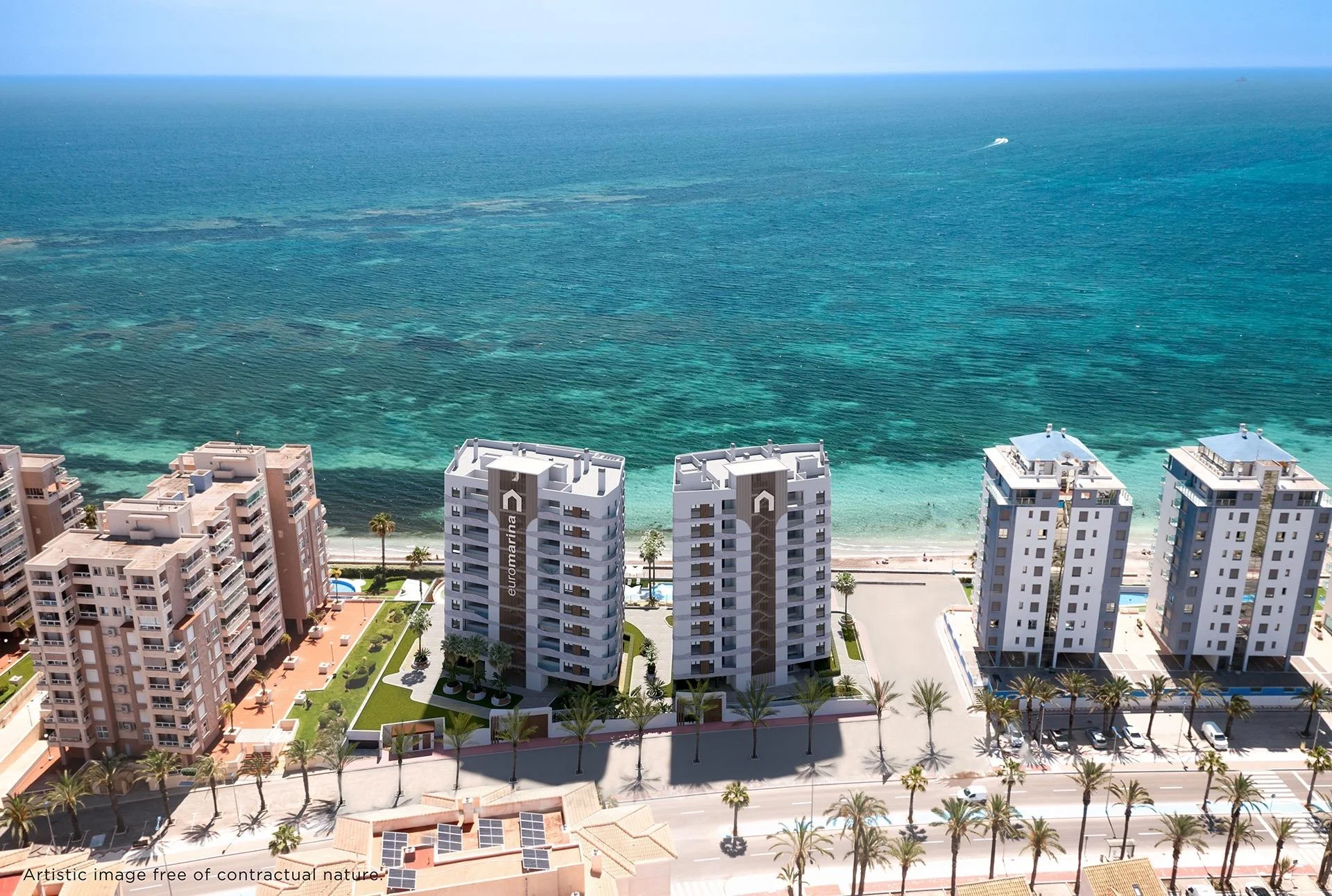 Apartamento nuevo costero con vistas al mar