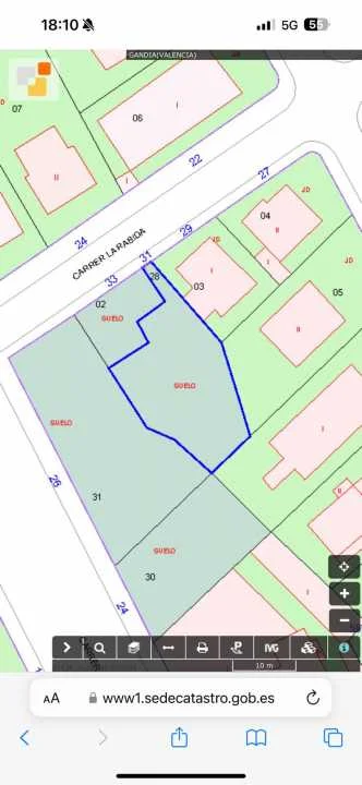 Parcela urbana en La Rábida, 348 m²