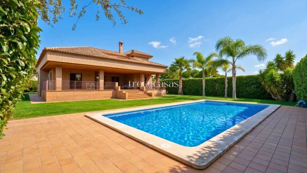 Amplio chalet junto al golf, seis dormitorios