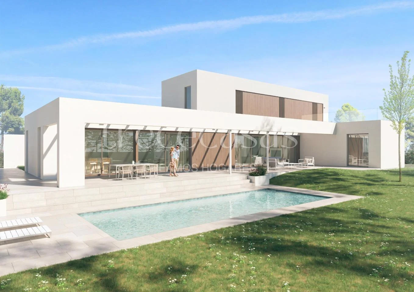 Modern chalet with large plot