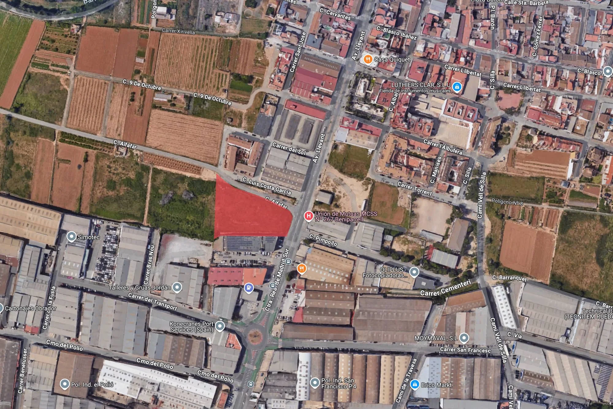 Beniparrell plot with 3,630 m²