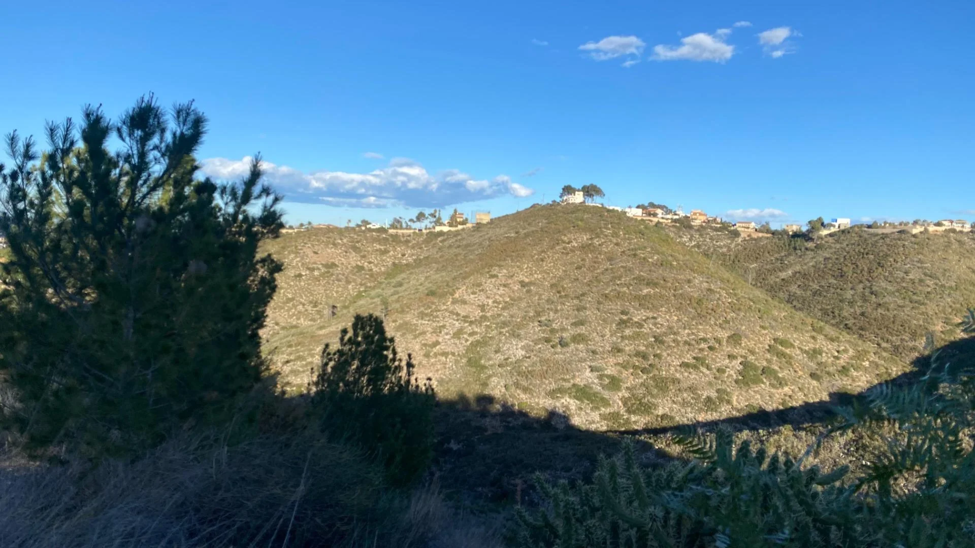 Urban plot with mountain views