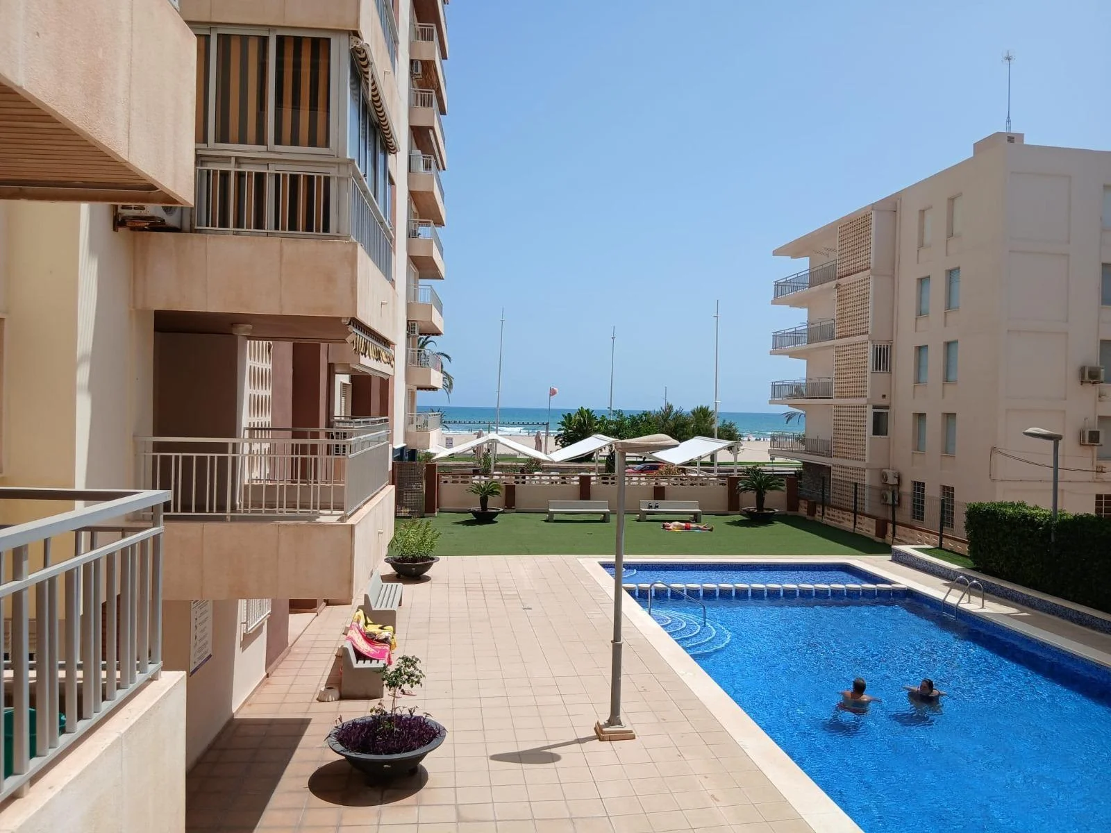 Apartamento frente al mar en Gandía, tres dormitorios