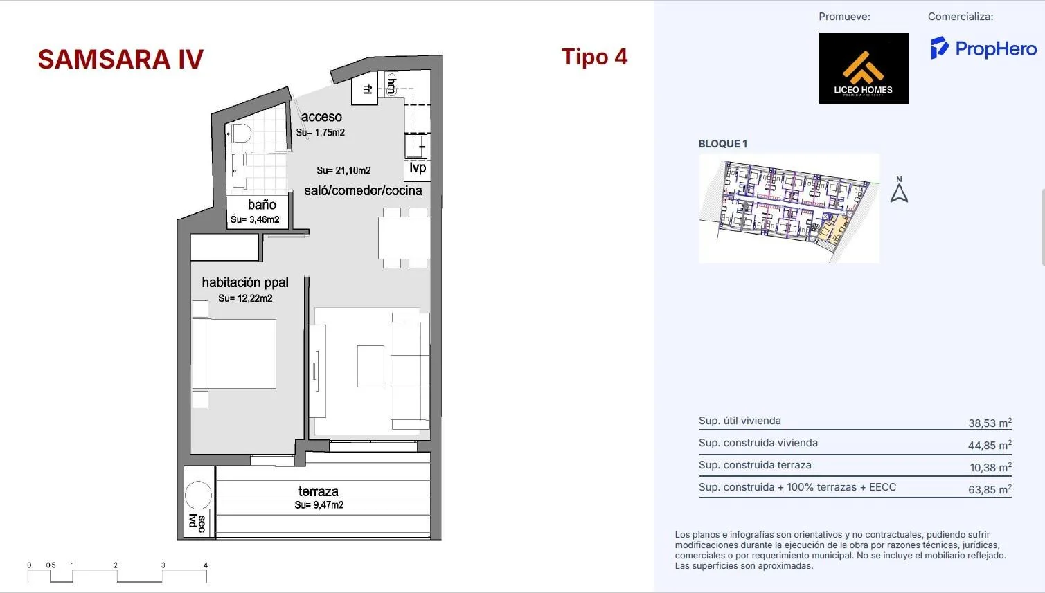 Piso de obra nueva en Almussafes, 1 dormitorio