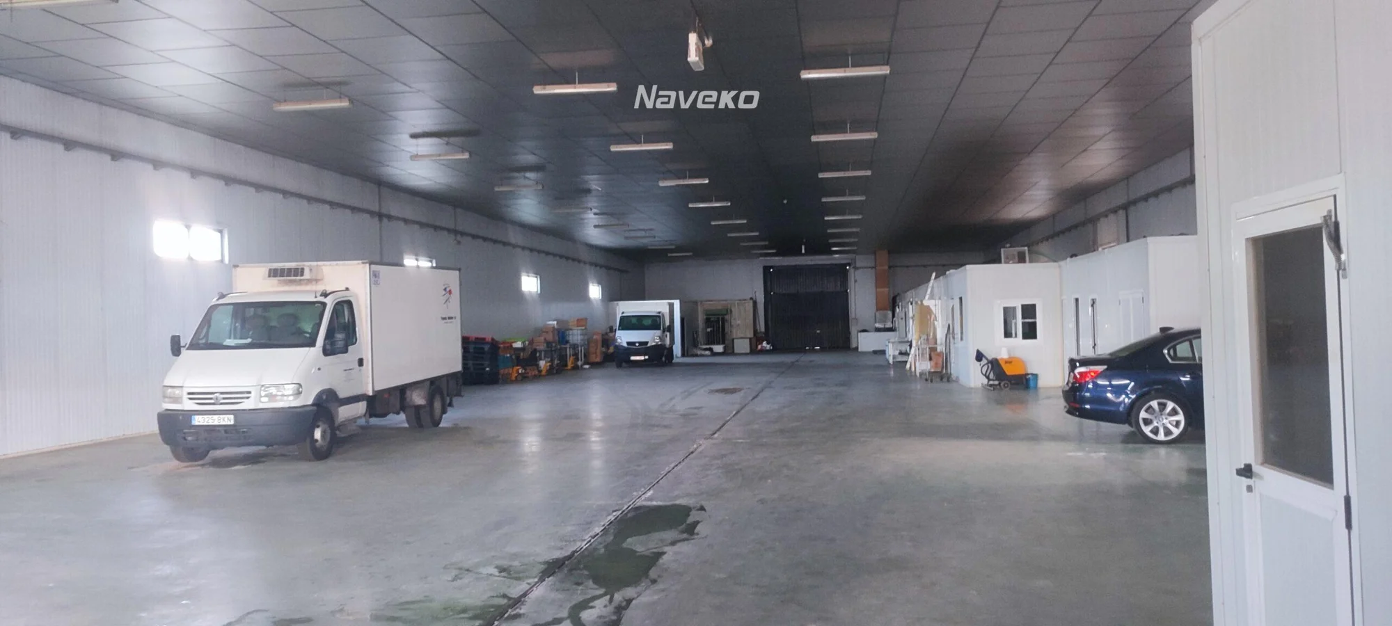 Industrial warehouse with cold storage