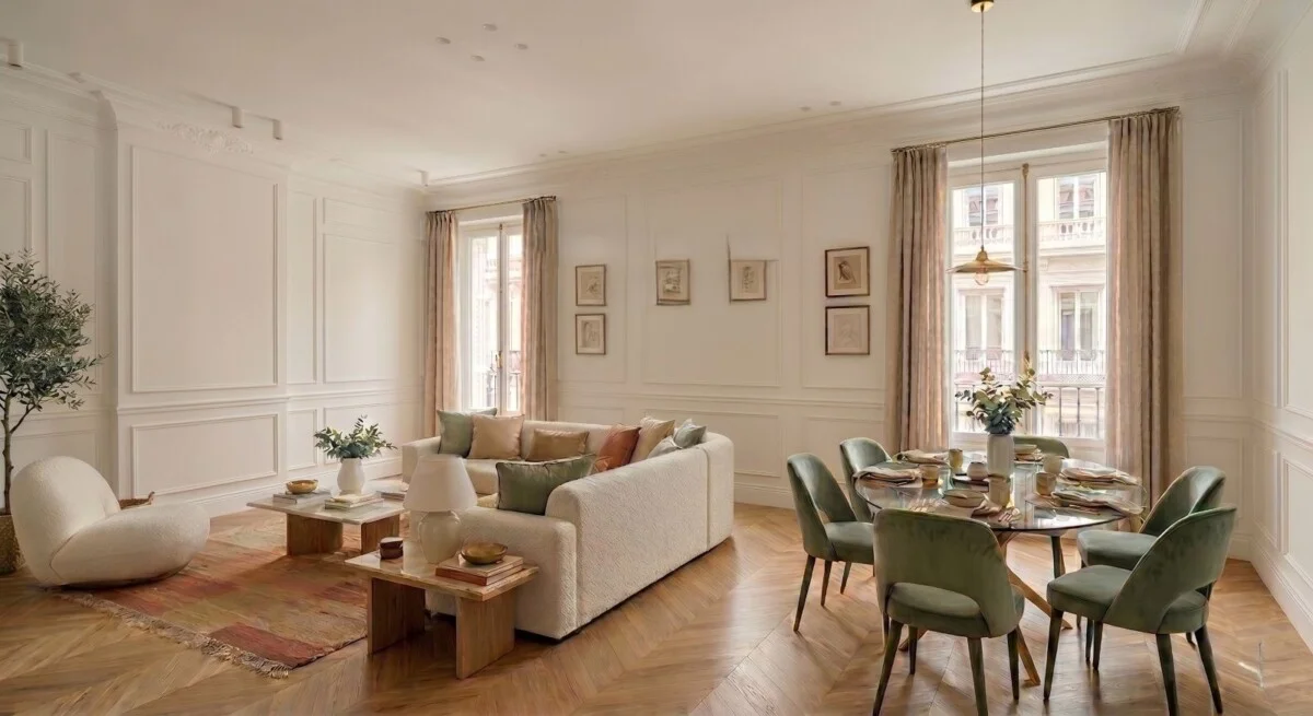 Renovated Justicia flat, 82 m², 2-bed