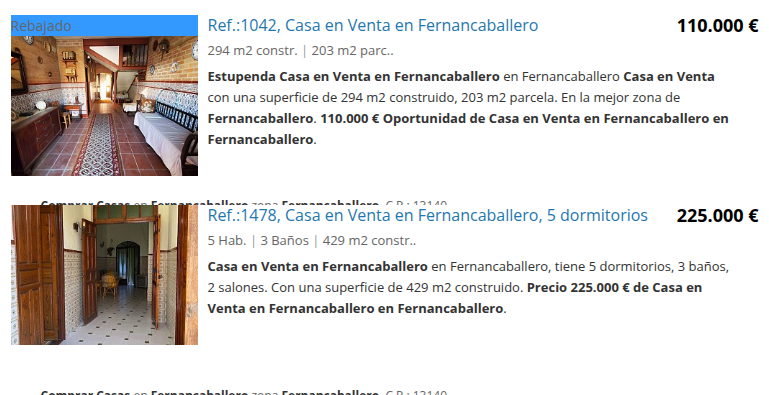 Casa en Fernancaballero de 294 m²