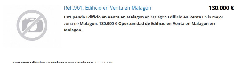 Edificio en zona 13001 de Malagón