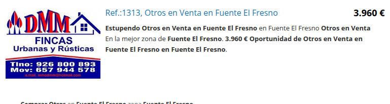 Low-cost property in Fuente El Fresno